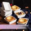 imageBTT  Ramekins 8 oz Square Set of 6 Ramekins for Baking Creme Brulee Dishes Souffle Cups Flan Pan Sauce Cups Custard Cups Pudding Cups Ramiken Set Dipping Bowls4 oz  8 Pack