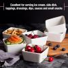 imageBTT  Ramekins 8 oz Square Set of 6 Ramekins for Baking Creme Brulee Dishes Souffle Cups Flan Pan Sauce Cups Custard Cups Pudding Cups Ramiken Set Dipping Bowls8 oz  6 Pack