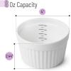 imageBTaT Ramekins 8 oz Set of 8 Ramekins for Baking Ramekin with Measurement Markings Creme Brulee Dishes Souffle Cups Custard Cups Ceramic Bakeware Souffle Dish Small Ceramic Bowl