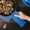 imageBTaT Silicone Trivet Mats 2 Pack Rose Red Hot Pads for Kitchen Trivets for Pots and Pans Hot Pad for DishesBlue