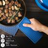 imageBTaT Silicone Trivet Mats 2 Pack Rose Red Hot Pads for Kitchen Trivets for Pots and Pans Hot Pad for DishesGray
