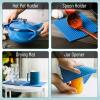 imageBTaT Silicone Trivet Mats 2 Pack Rose Red Hot Pads for Kitchen Trivets for Pots and Pans Hot Pad for DishesGreen