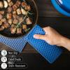 imageBTaT Silicone Trivet Mats 2 Pack Rose Red Hot Pads for Kitchen Trivets for Pots and Pans Hot Pad for DishesGreen