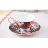 imageBTaT Tea Cups and Saucers Set of 6 Floral 8oz Porcelain Cups for Tea Part RoseMulticolor