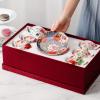 imageBTaT Tea Cups and Saucers Set of 6 Floral 8oz Porcelain Cups for Tea Part RoseMulticolor with Gift Box