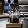 imageBrew To A Tea BTaT  Pour Over Coffee Maker Set Double Wall Glass 16 oz Permanent Filter Coffee Pour Over Manual Dripper