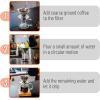 imageBrew To A Tea BTaT  Pour Over Coffee Maker Set Double Wall Glass 16 oz Permanent Filter Coffee Pour Over Manual Dripper