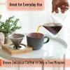 imageBrew To A Tea BTaT  Pour Over Coffee Maker Set Double Wall Glass 16 oz Permanent Filter Coffee Pour Over Manual Dripper