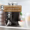 imageBrew To A Tea Cold Brew Coffee Maker 1 Gallon Rose Gold Mason Jar 16 ServingsBlack