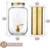 imageBrew To A Tea Cold Brew Coffee Maker 1 Gallon Rose Gold Mason Jar 16 ServingsGold