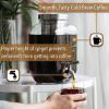 imageBrew To A Tea Cold Brew Coffee Maker 1 Gallon Rose Gold Mason Jar 16 ServingsRose Gold