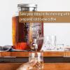 imageBrew To A Tea Cold Brew Coffee Maker 1 Gallon Rose Gold Mason Jar 16 ServingsRose Gold