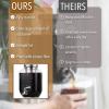 imageBrew To A Tea Cold Brew Coffee Maker 1 Gallon Rose Gold Mason Jar 16 ServingsSteel