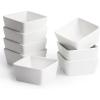 imageBTT  Ramekins 8 oz Square Set of 6 Ramekins for Baking Creme Brulee Dishes Souffle Cups Flan Pan Sauce Cups Custard Cups Pudding Cups Ramiken Set Dipping Bowls8 oz  8 Pack