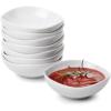 imageBTaT Dipping Bowls 5 oz Set of 6 Colorful Bowls Ceramic Dip Bowls Sauce Bowls Small Bowls for Dipping Bowls for Dipping Condiment Dishes Bowl for Dips Ripple Effect Bowl Ceramic Sauce BowlWhite