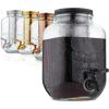 imageBrew To A Tea Cold Brew Coffee Maker 1 Gallon Rose Gold Mason Jar 16 ServingsBlack