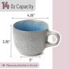 imageBTaT Coffee Mugs Set of 6 14 oz Coffee Cups Ceramic Ceramic Coffee Cups Mug Sets Ceramic Cups Ceramic Coffee Mugs Set Mugs Coffee Mugs Christmas GiftsMatte White