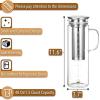 imageBTaT Cold Brew Coffee Maker 15 Quart48 oz Iced Coffee Maker Iced Tea Maker Airtight Cold Brew Pitcher Coffee Accessories Cold Brew System Cold Tea Brewing Coffee Gift