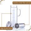 imageBTaT Cold Brew Coffee Maker 15 Quart48 oz Iced Coffee Maker Iced Tea Maker Airtight Cold Brew Pitcher Coffee Accessories Cold Brew System Cold Tea Brewing Coffee Gift