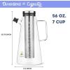 imageBTaT Cold Brew Coffee Maker 2 Liter 2 Quart 64 oz Iced Coffee Maker Iced Tea Maker Cold Brew Maker Tea Pitcher Coffee Accessories Iced Tea Pitcher Cold Brew System