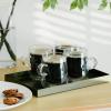 imageBTaT Double Wall Glass Coffee Mugs  12 oz 350ml Set of 4 Clear Latte Mugs12 oz