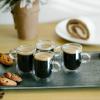 imageBTaT Double Wall Glass Coffee Mugs  12 oz 350ml Set of 4 Clear Latte Mugs3 oz