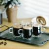 imageBTaT Double Wall Glass Coffee Mugs  12 oz 350ml Set of 4 Clear Latte Mugs5 oz