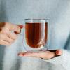 imageBTaT Double Wall Glass Coffee Mugs  12 oz 350ml Set of 4 Clear Latte Mugs8 oz