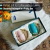 imageBTaT Fancy Coffee Mugs with Spoon 12 oz Set of 2 Floral Pink and Blue Ceramic Fancy Gifts for Women Tea Mugs for Women Flower Tea CupPink and Blue