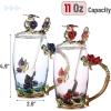 imageBTaT Fancy Tea Cups with Lids Pack of 2 Glass Tea Cup Gift Gifts for Women Blown Glass TeaCup