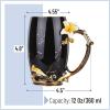 imageBTaT Floral Ceramic Mugs With Spoon Set of 2 Black ampamp White Fancy Coffee Mugs Tea Cup Valentines Gift for Women