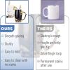 imageBTaT Floral Ceramic Mugs With Spoon Set of 2 Black ampamp White Fancy Coffee Mugs Tea Cup Valentines Gift for Women