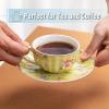 imageBTaT Floral Tea Cups and Saucers Set of 6 7 oz Porcelain Tea Cups Set of 6 Pastel Bloom Design with Gold Trim Dishwasher ampamp Freezer SafePastel Blooms