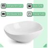 imageBTaT Porcelain Triangle Bowls Set of 8 9 oz White Dessert Dip ampamp Sauce Bowls