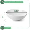 imageBTaT Porcelain Triangle Bowls Set of 8 9 oz White Dessert Dip ampamp Sauce Bowls
