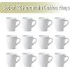imageBTaT White Coffee Mugs Set of 12 12oz Coffee Mug Set Christmas Coffee Mugs Hot Chocolate Mugs Ceramic Mugs Large Mugs for Coffee Set of Mugs Hot Cocoa Mugs Mug Sets Coffee Mug Ceramic Set