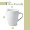 imageBTaT White Coffee Mugs Set of 12 12oz Coffee Mug Set Christmas Coffee Mugs Hot Chocolate Mugs Ceramic Mugs Large Mugs for Coffee Set of Mugs Hot Cocoa Mugs Mug Sets Coffee Mug Ceramic Set