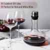 imageBTaT Wine Decanter 60 oz Breather Wine Carafe Wine Decanter Aerator Hand Blown Crystal Glass Wine Decanters and Carafes Wine Accessories Wine Gift Wine Aerator Red Wine Decanter