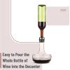 imageBTaT Wine Decanter 60 oz Breather Wine Carafe Wine Decanter Aerator Hand Blown Crystal Glass Wine Decanters and Carafes Wine Accessories Wine Gift Wine Aerator Red Wine Decanter