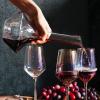 imageBTaT Wine Decanter with Stopper Hand Blown Crystal Glass Red Wine Decanter Set