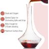 imageBTaT Wine Decanter with Stopper Hand Blown Crystal Glass Red Wine Decanter Set
