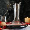 imageBTaT XL Decanter with Drying Stand Stopper Brush and Beads Hand Blown Crystal Glass Wine Decanter Wine Carafe Wine Accessories Red Wine Decanter