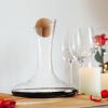 imageBTaT XL Decanter with Drying Stand Stopper Brush and Beads Hand Blown Crystal Glass Wine Decanter Wine Carafe Wine Accessories Red Wine Decanter