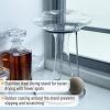 imageBTaT XL Decanter with Drying Stand Stopper Brush and Beads Hand Blown Crystal Glass Wine Decanter Wine Carafe Wine Accessories Red Wine Decanter