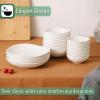 imageBrew To A Tea Btat Porcelain Serving Bowls 24 Oz Set of 4 Pasta Bowls Dinner Bowls White Pasta Bowls Large Pasta Bowl Spaghetti Bowls Serving BowlWhite