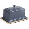 imageBTaT Large Butter Dish 1lb Butter Butter Dishes with Covers Ceramic Fit All Sizes Butter Blue Ceramic Butter Dish with Lid Butter Holder Butter Dish with Lid