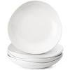 imageBrew To A Tea Btat Porcelain Serving Bowls 24 Oz Set of 4 Pasta Bowls Dinner Bowls White Pasta Bowls Large Pasta Bowl Spaghetti Bowls Serving BowlWhite