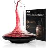 imageBrew To A Tea Wine Decanter 40 oz Clear 1180 ml Wine Decanters Carafe Classic Style