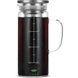 imageBTaT Cold Brew Coffee Maker Iced Coffee Maker 1 Quart 32 oz Iced Tea Maker Cold Brew Maker Tea Pitcher Coffee Accessories Iced Tea Pitcher Cold Brew System Cold Brew Pitcher