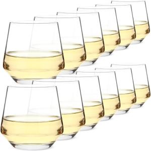 imageBTaT Stemless Wine Glass 12 oz Set of 12 Stemless Wine Glasses Wine Glasses Stemless Stemless Wine Glass Set Stemless Red Wine Glasses Wine Glass Stemless